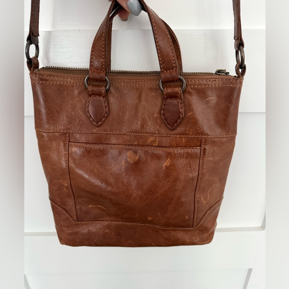 Frye Melissa Tote Cognac- small